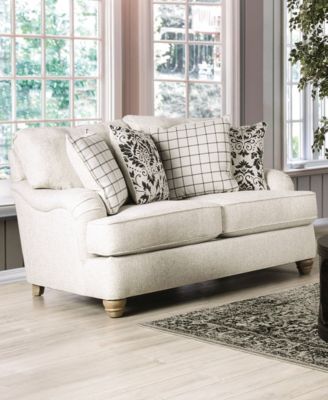 65" Stacy 2-Seater Pleated Arm Loveseat