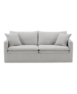 84" Linen Maddy Narrow Track Arm Sofa