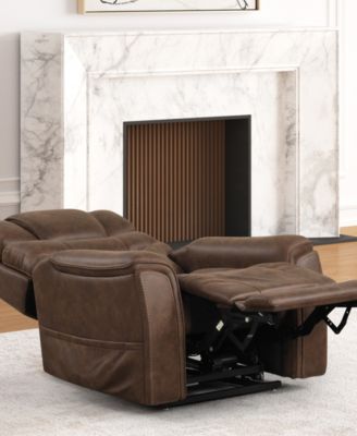 39" Leafstorm Artificial Leather Power Recliner Lift Chair