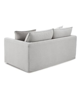 68" Linen Maddy 2-Seater Narrow Track Arm Loveseat