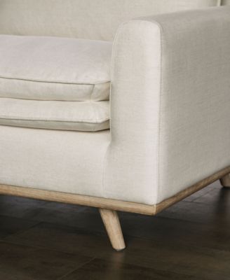 83" Kasi Cotton Round Arm Sofa