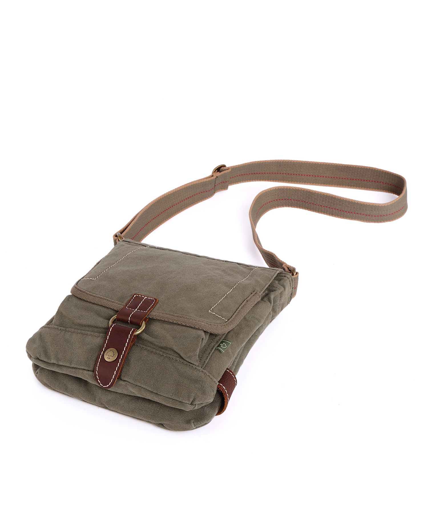 Atona Classic Flap Canvas Crossbody Bag