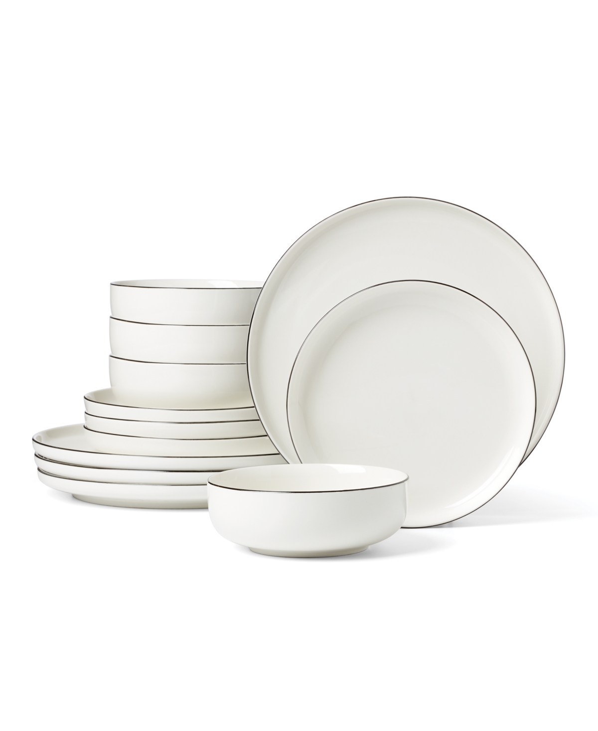 365 Collection 24/7, 12 Pc. Dinnerware Set, Service for 4 - White