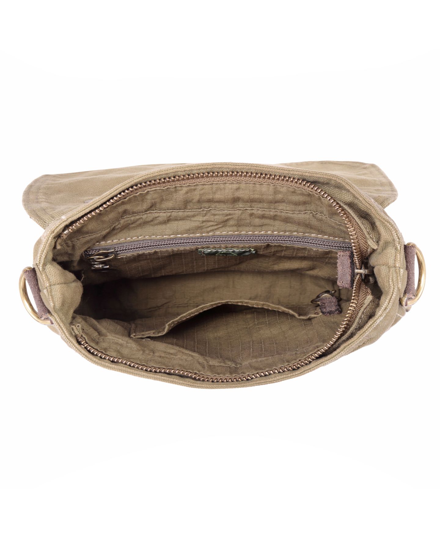 Женская сумка TSD BRAND Coastal Canvas Crossbody, цвет: Оливковый — фото 3