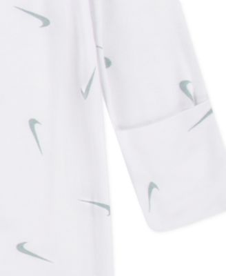 Baby Essentials Viscose Long-Sleeve Footed Coveralls, 2 Pack