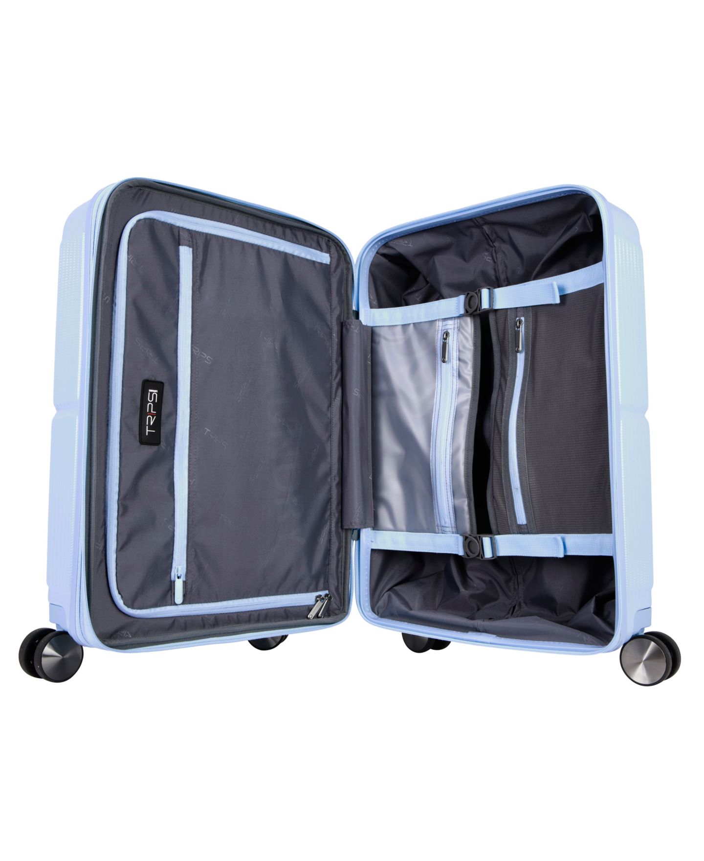 Чемодан Trips Luggage Flight Plan Carry-On Spinner, цвет: Холодный синий — фото 5
