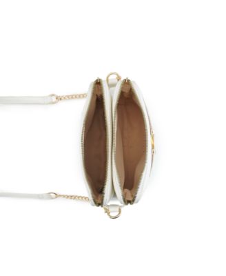 Lila Quilted Double Zip Crossbody Bag