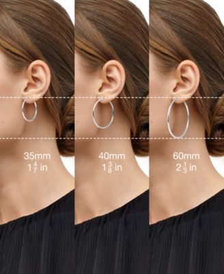 Tricolor Multi-Ring Hoop Earrings in Sterling Silver and 18k Gold & Rose Gold over Sterling Silver