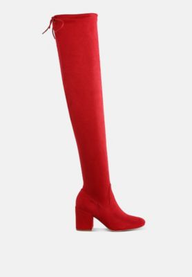 Womens Liama Minimal Drawstring Detail Knee-High