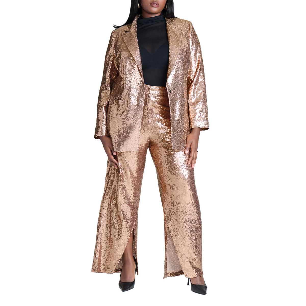Eloquii Plus Size Sequin Trouser