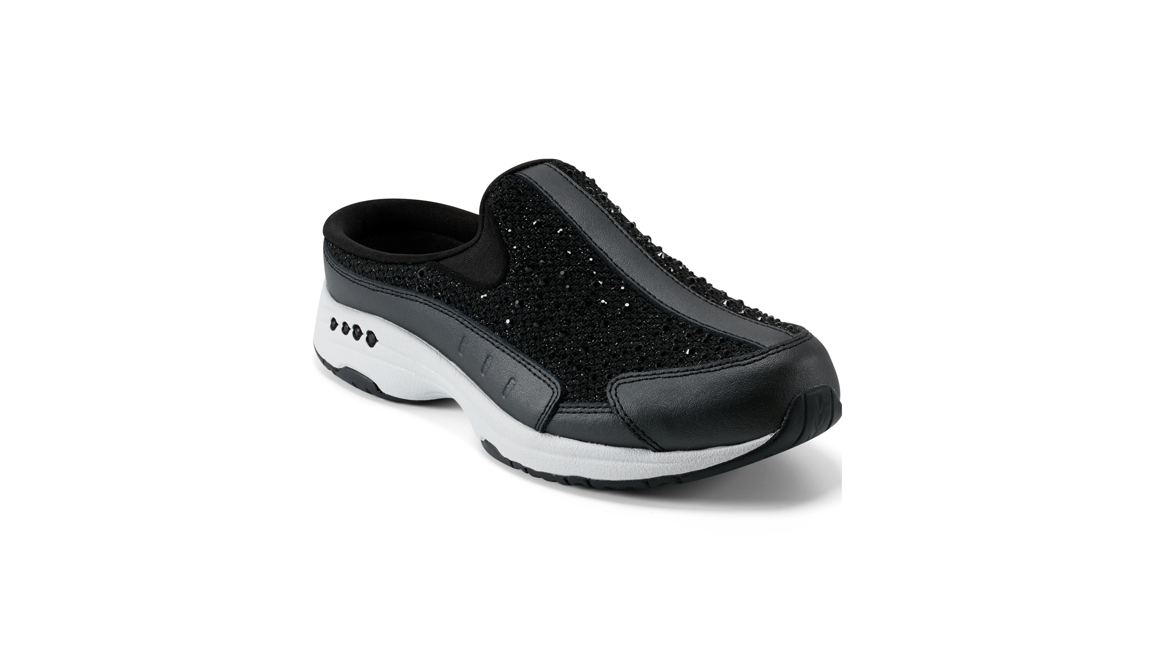 Easy Spirit Women's Traveltime Sparkle Slip-On Mule Walking Sneakers