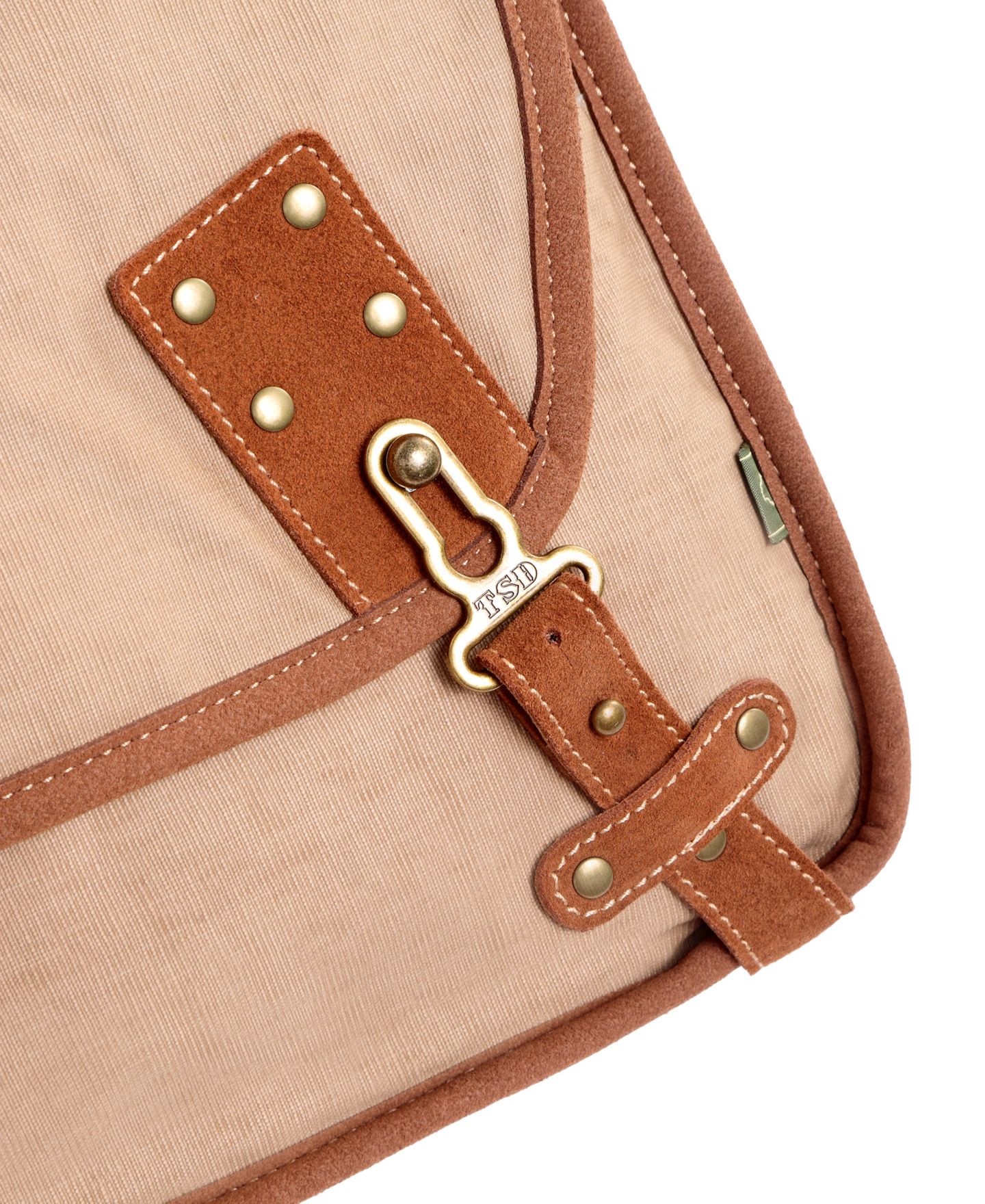 Женская сумка TSD BRAND Dolphin Canvas Messenger, цвет: Бежевый — фото 9