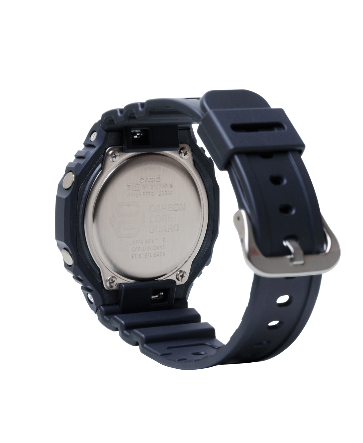 G-shock Men's Black Resin Watch, 45.4mm, Ga2100wd-1a In Black