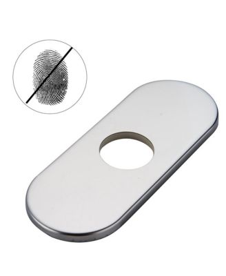 6 Inch Bathroom Vessel Vanity Sink Faucet 4" Hole Cover Deck Plate Escutcheon Chrome