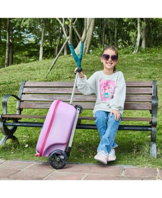 GoVoyage 3-Wheel Kids Luggage Scooter with Light-Up Wheels | Blue