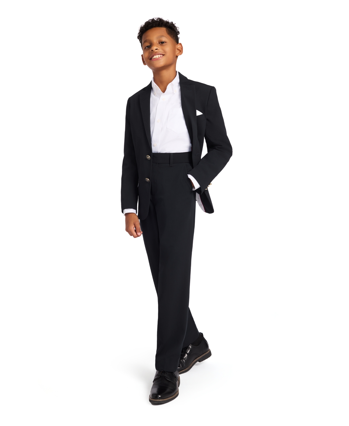 Tommy Hilfiger Big Boys Modern-Fit Stretch Sharkskin Suit Jacket