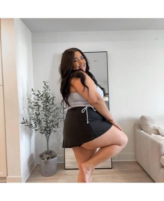 Plus Size Short Swim Skort