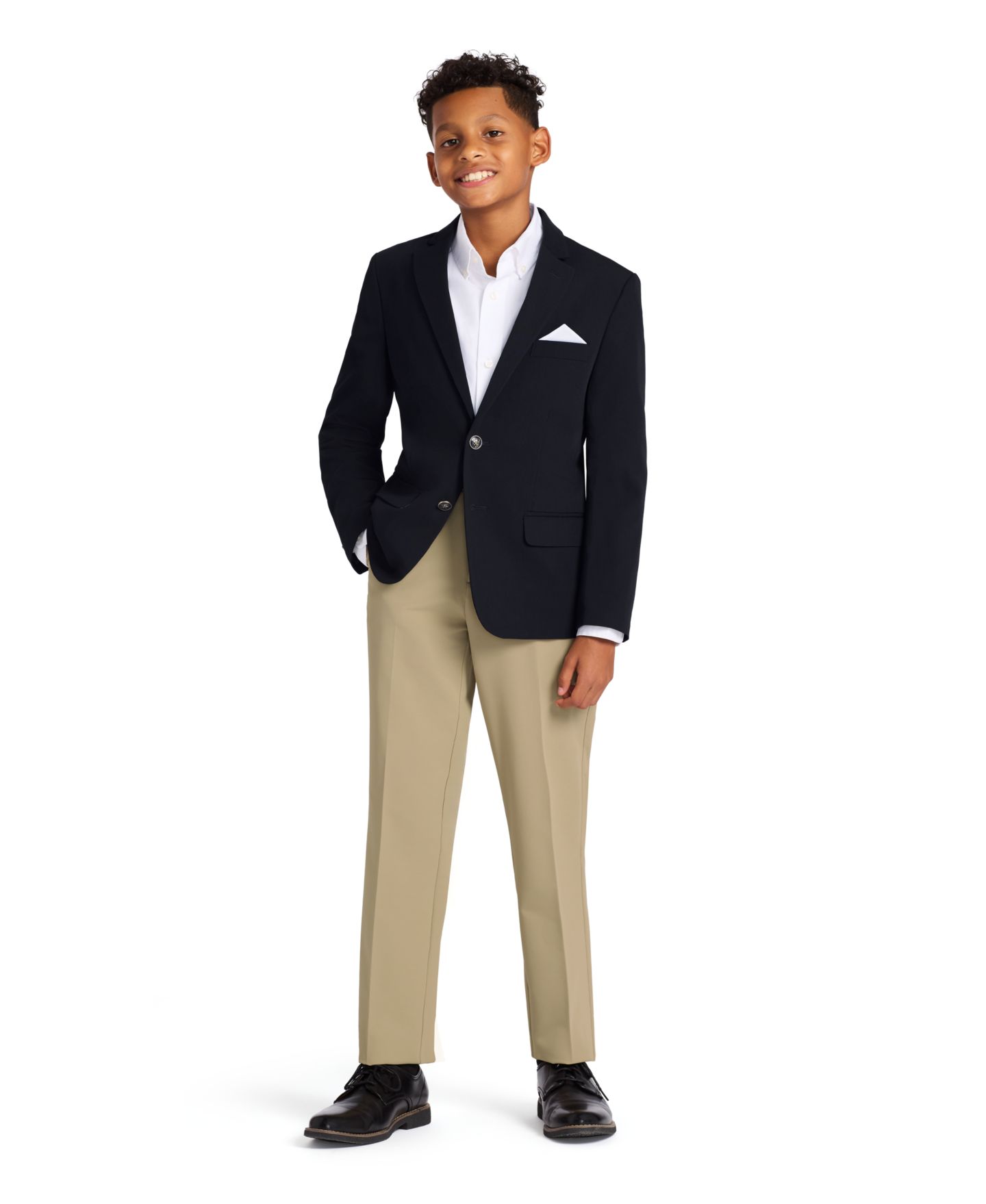 Пиджак Tommy Hilfiger Modern-Fit Alexander Bi-Stretch Blazer для мальчиков, цвет: Тёмно-синий — фото 4