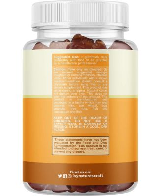 Seamoss Gummies for Adults and Kids, Mixed Berry, Nature's Craft, 90ct