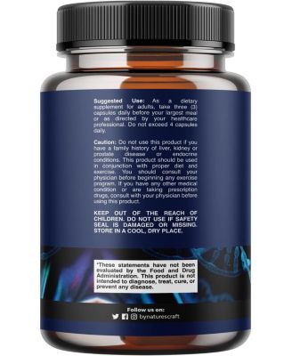 Men's Fertility Capsules, CoQ10 Maca Root Methyl Folate & D-Aspartic Acid for Enhanced Count Motility & Fertility Support, Nature's Craft, 270 ct