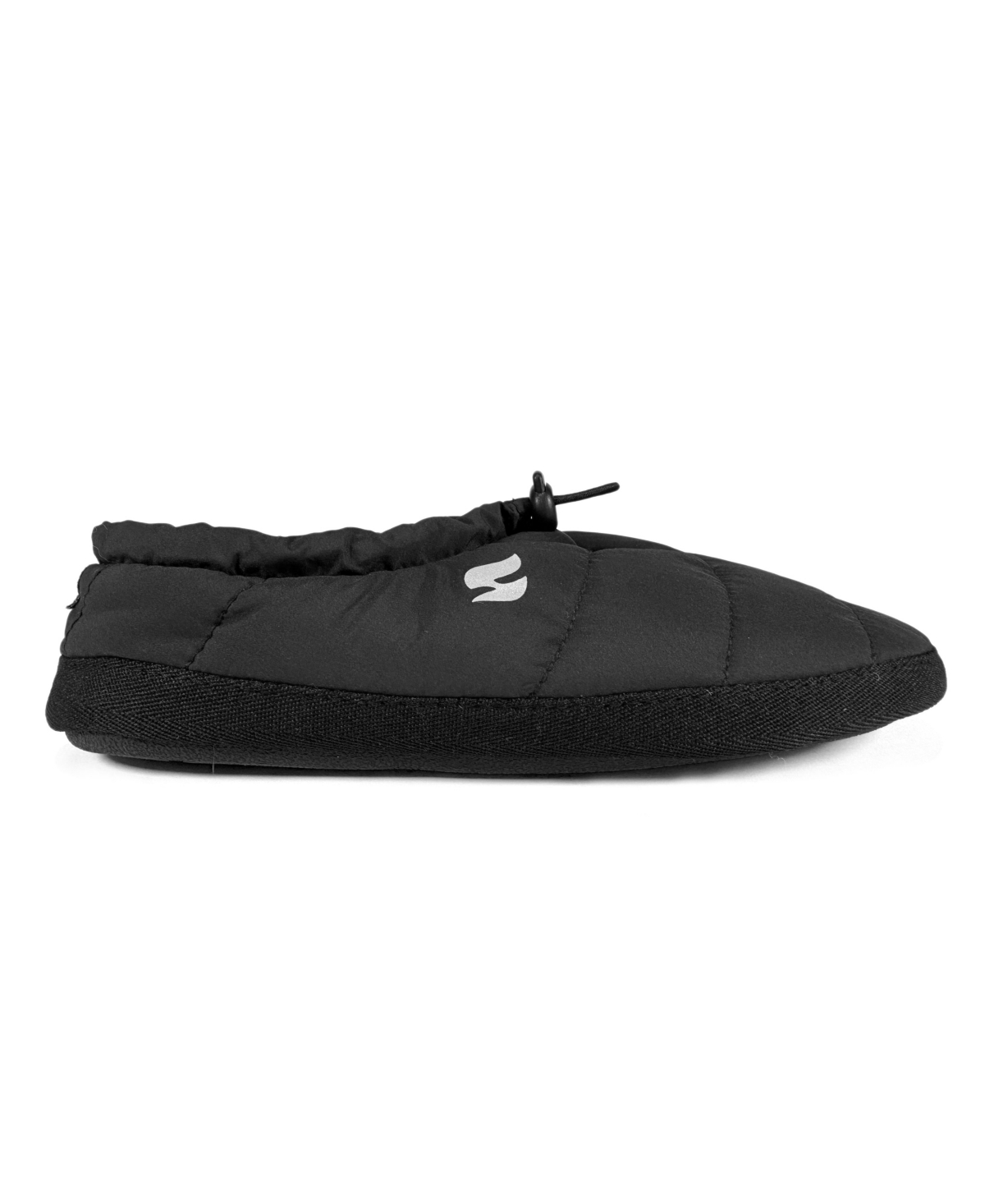Heat Holders Men's Graham Woven Drawstring Slippers In Black