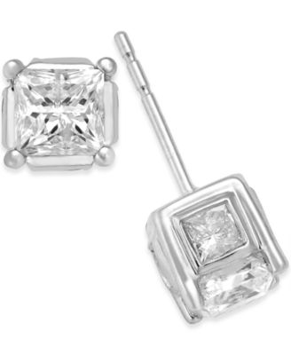 spiral diamond earrings