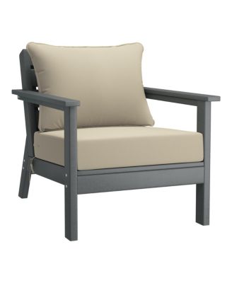 Outdoor 5-Piece Gray Modular Sectional Patio Furniture Sofa Set