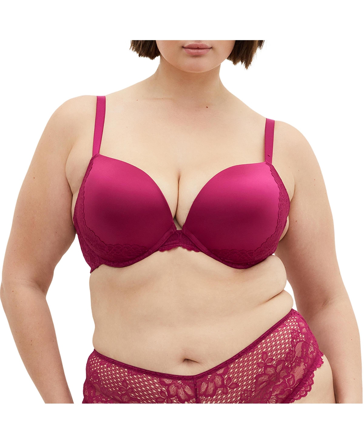 City Chic Plus Size Allure Push Up Bra