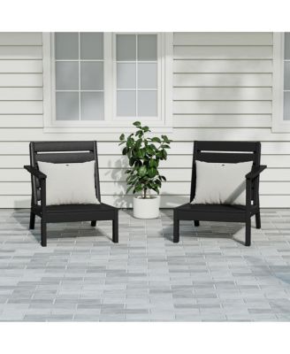 Outdoor Patio HDPE Deep Seating Sectional Loveseat