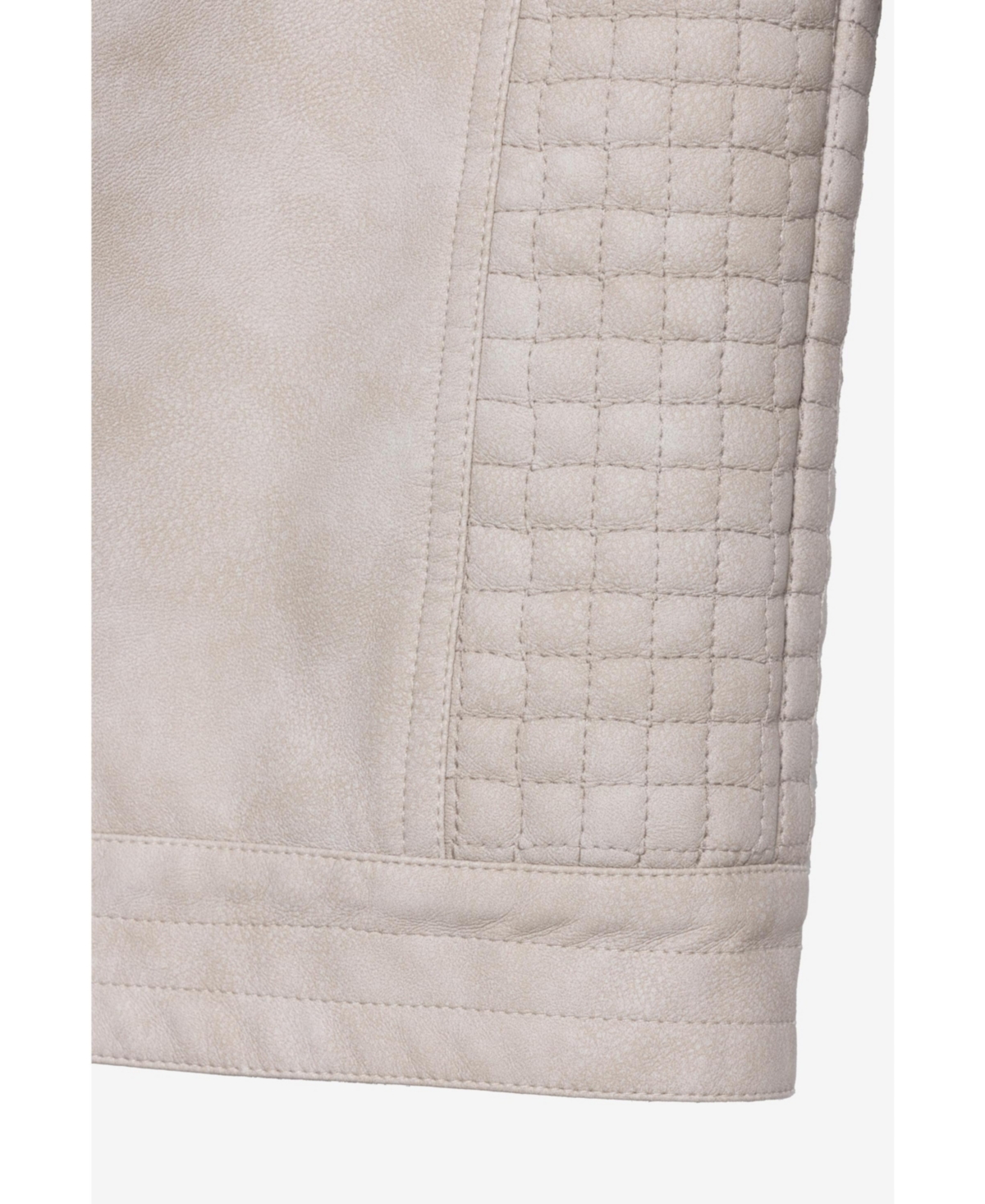 X Ray Boys Lined Moto Pu Leather Jacket With Removable Hood