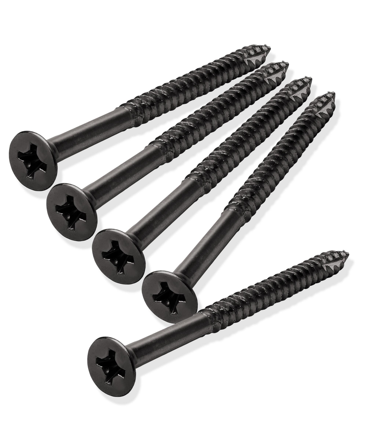 Oil Rubbed Bronze Wood Screws #9 x 2-1/4 Inch for Door Hinges - 25 pack - Chrome
