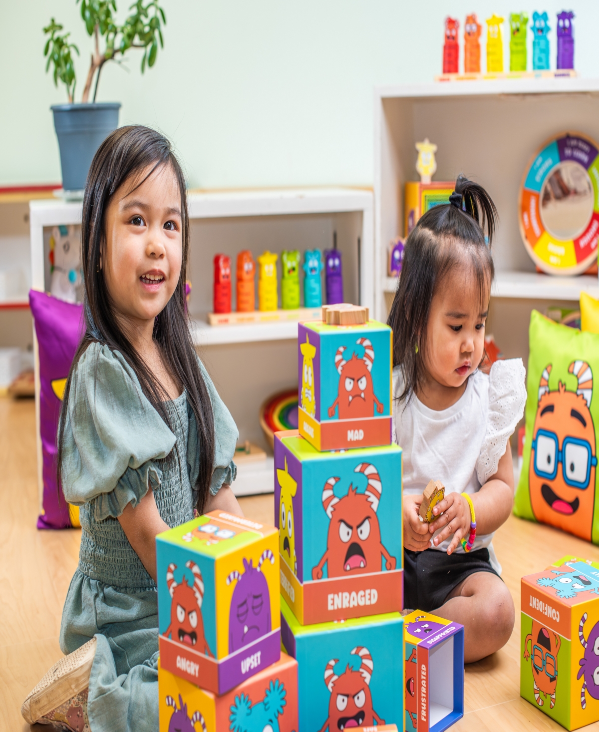 Open The Joy Tower Of Emotions Building Game In No Color