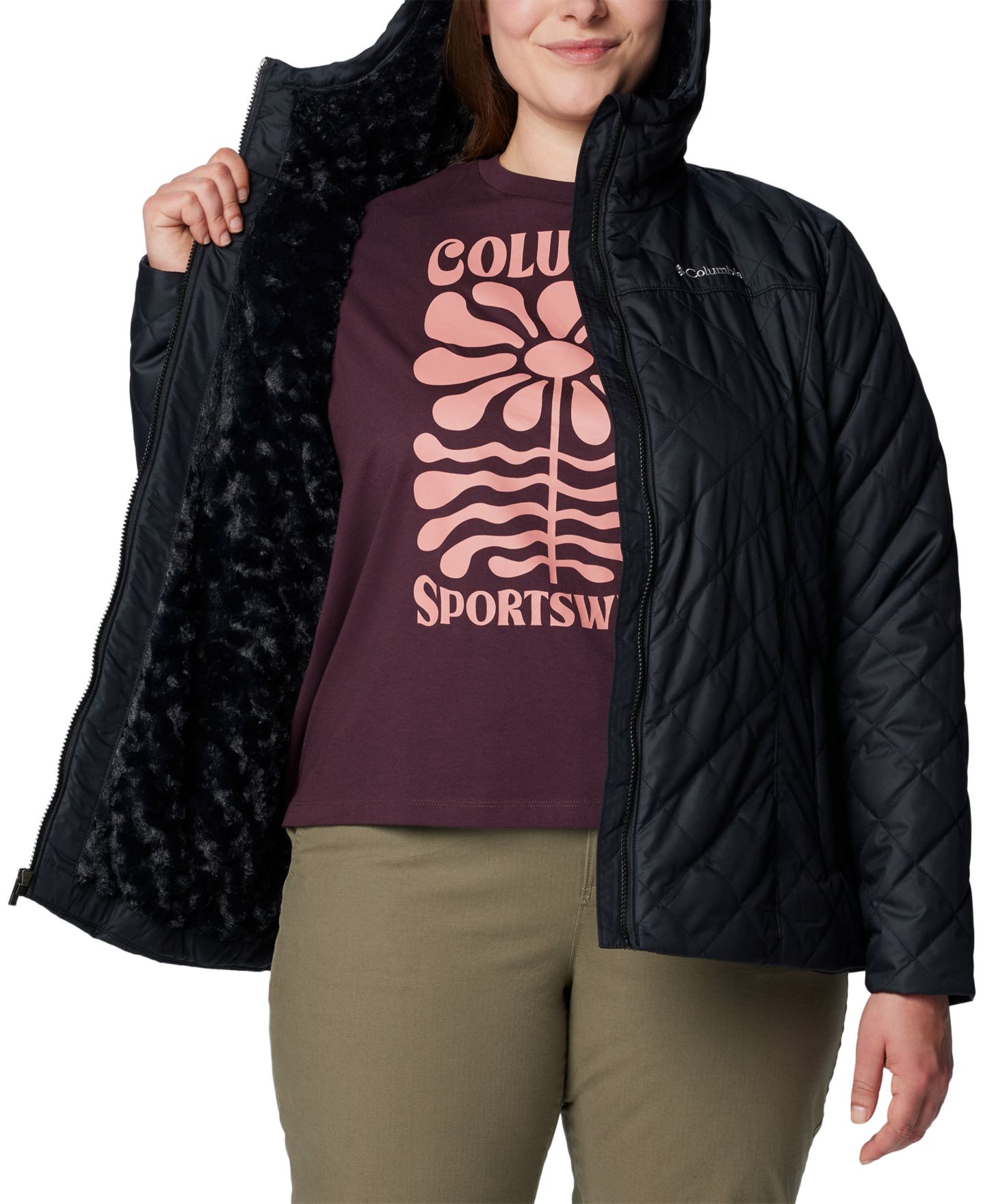 Женская куртка Columbia Copper Crest II Hooded, цвет: Чёрный — фото 6