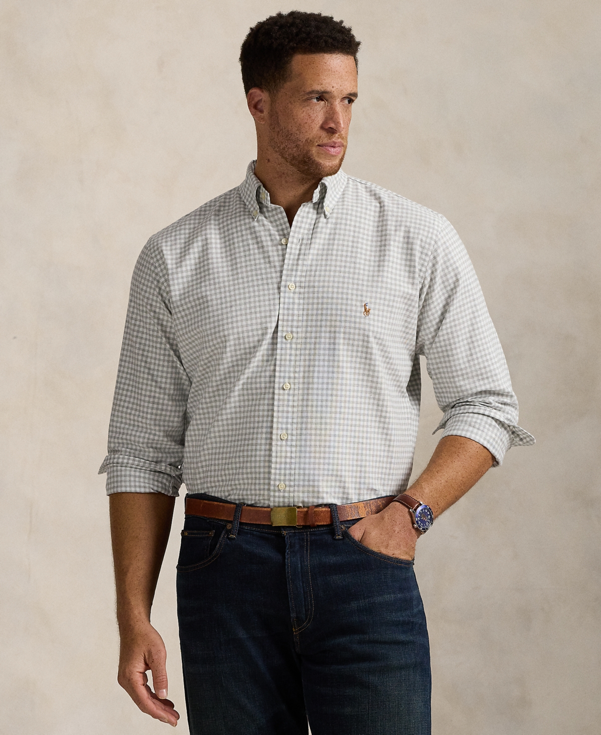 Polo Ralph Lauren Men's Big & Tall Cotton Oxford Shirt