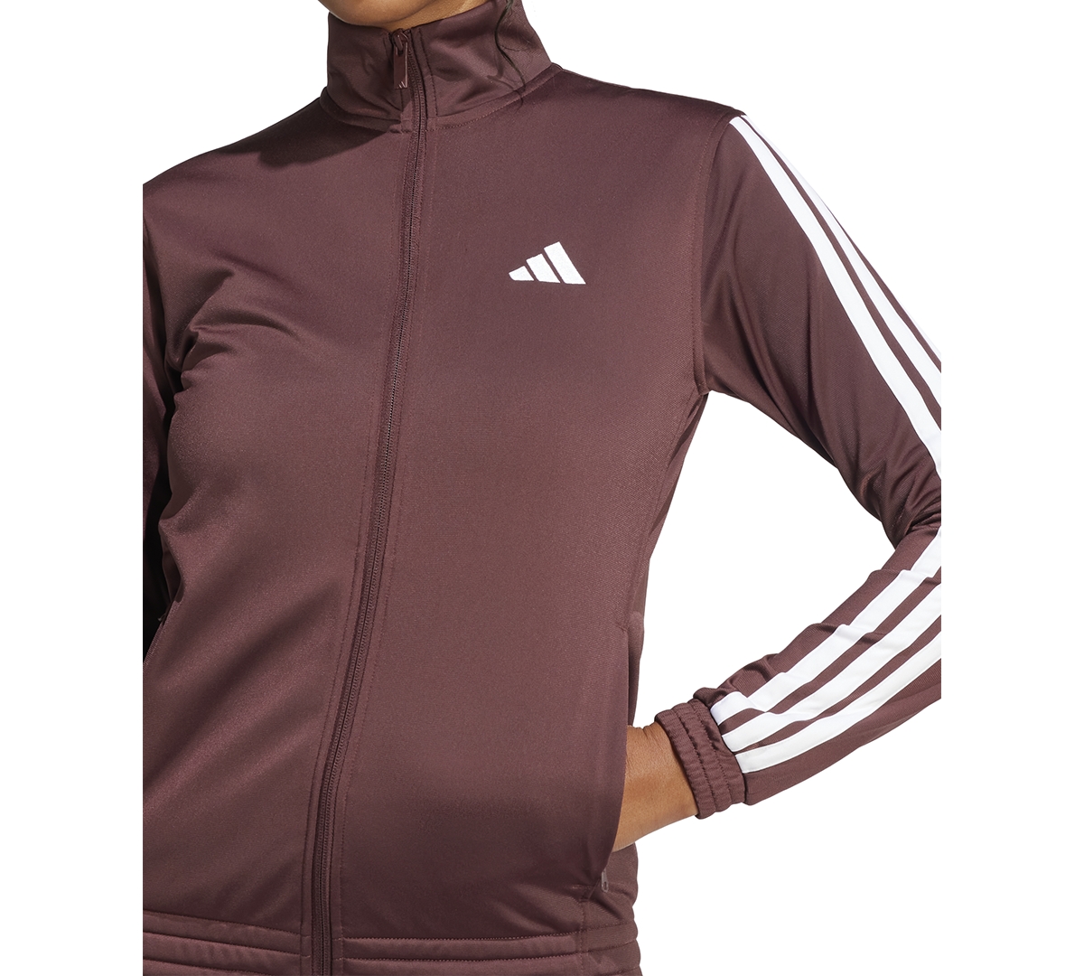 Adidas Originals Women's Tricot 3-stripes Track Jacket In Aurora Ruby,white
