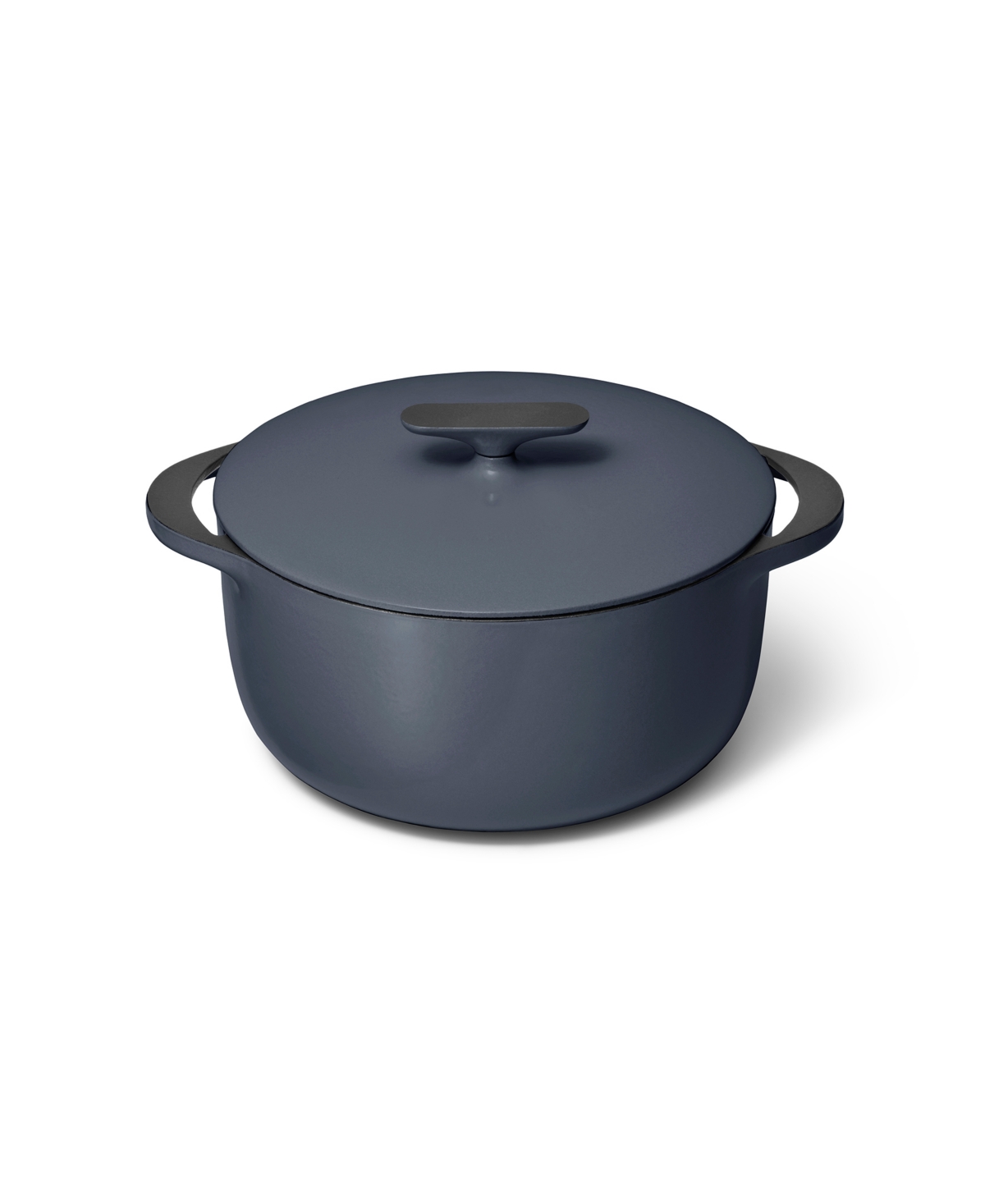 Caraway Cast Iron 6.5-quart Dutch Oven With Flat Lid In Midnight Blue