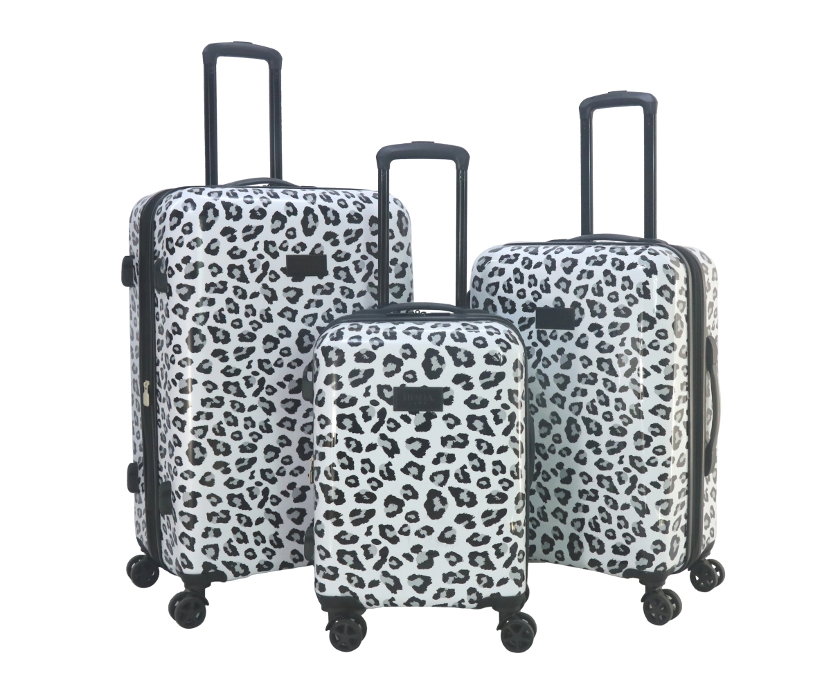 Thalia Sodi Leopard 22'' Carry-on Expandable Luggage In White,black Leopard