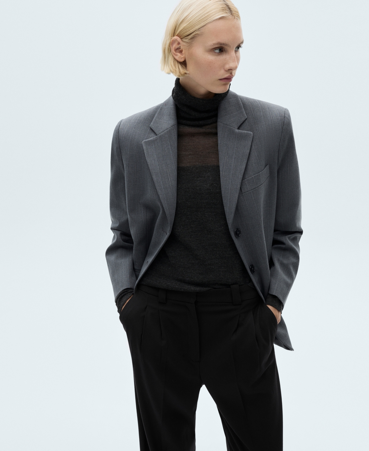 Mango Women's Pleated Straight-Fit Pants