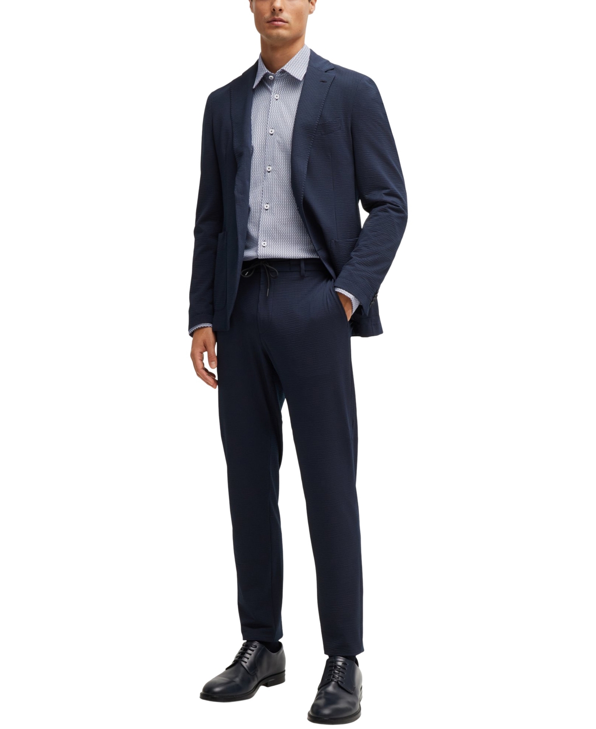 Boss by Hugo Boss Men's Printed Performance-Stretch Blend Slim-Fit Dress Shirt