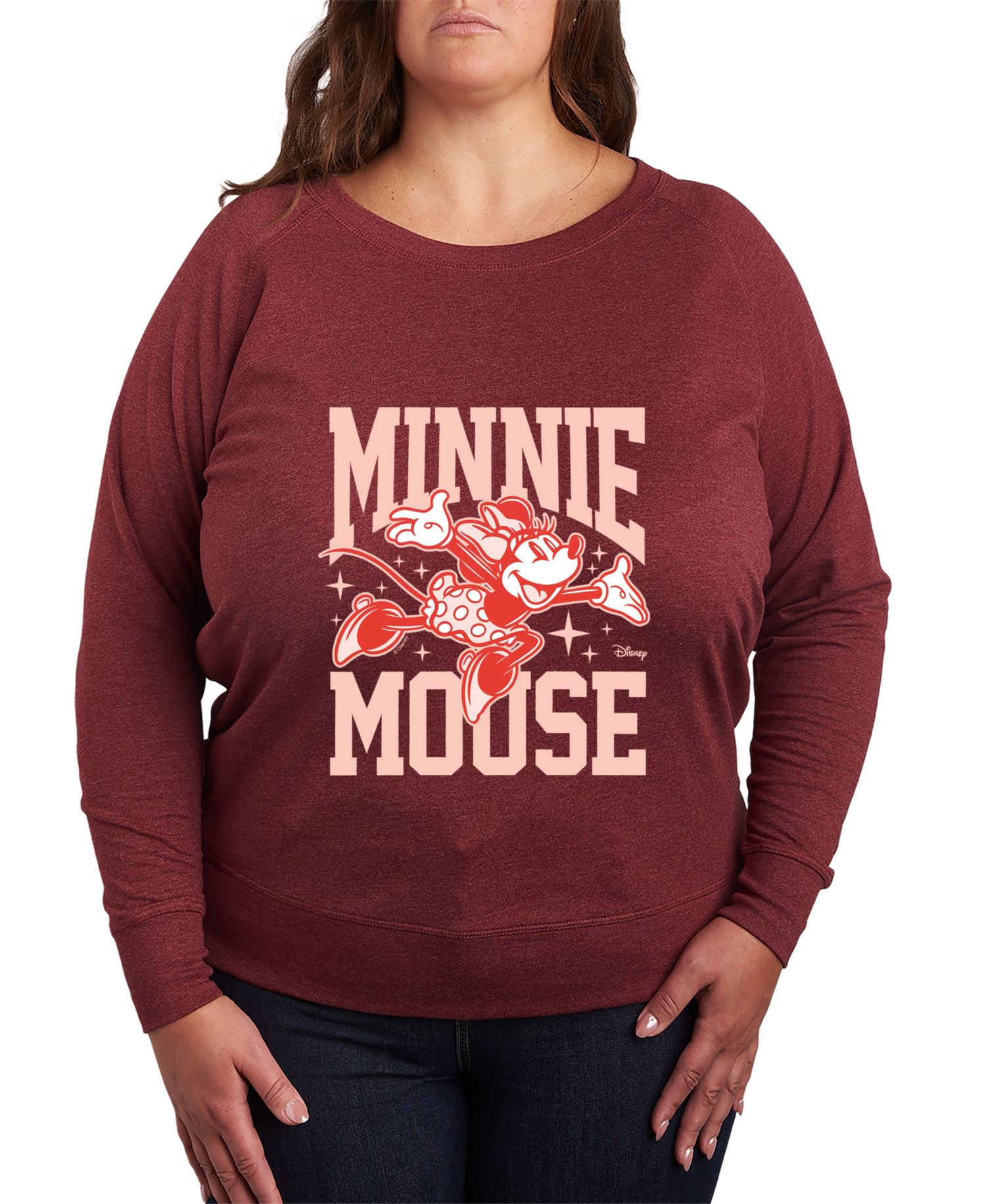 Plus Size Disney Minnie Mouse Graphic Pullover T-shirt
