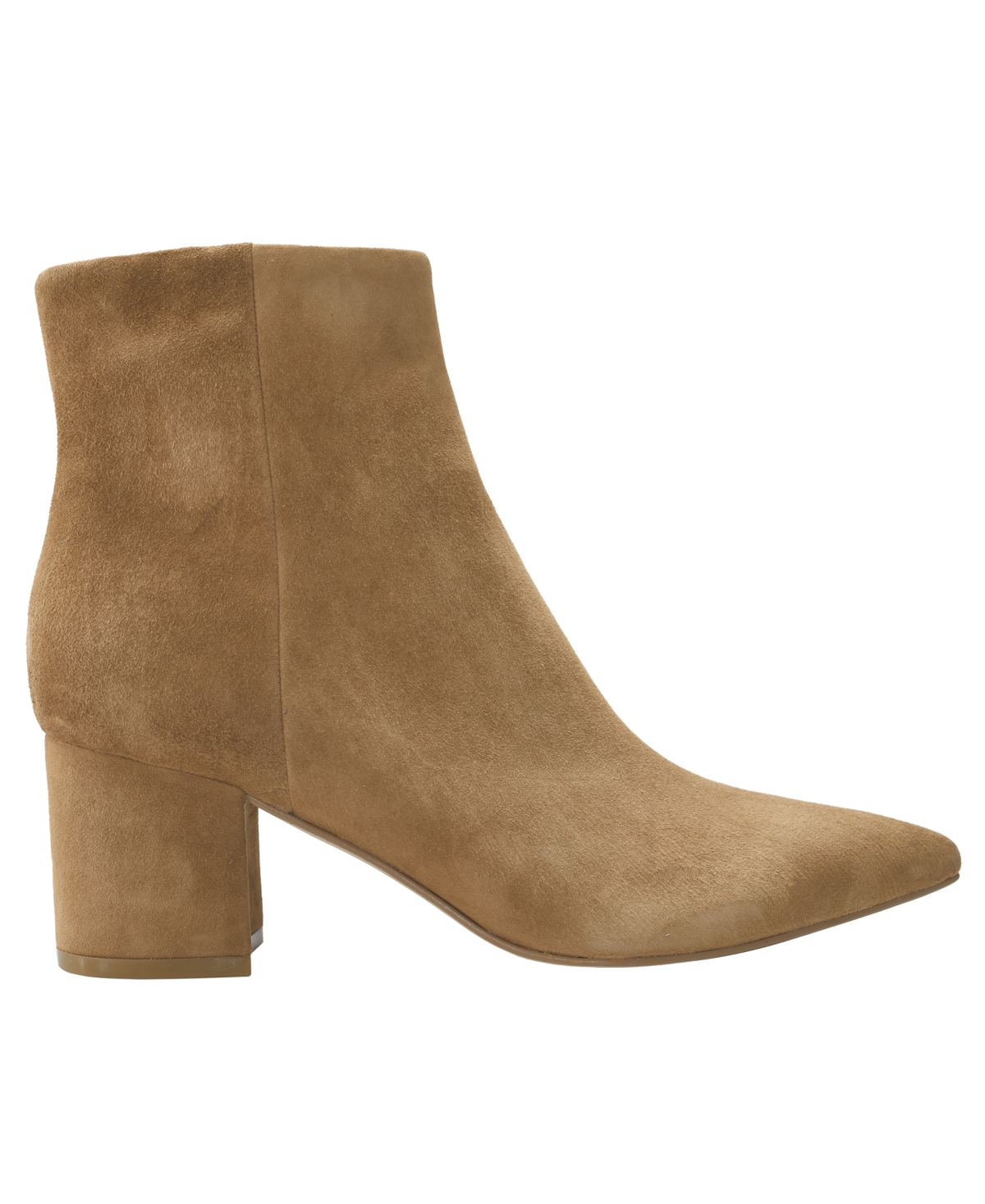 Marc Fisher Ltd Women's Jarli Block Heel Dress Booties In Medium Natural Suede
