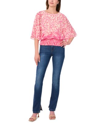 Sam & Jess - Women's Smocked-Waist Top