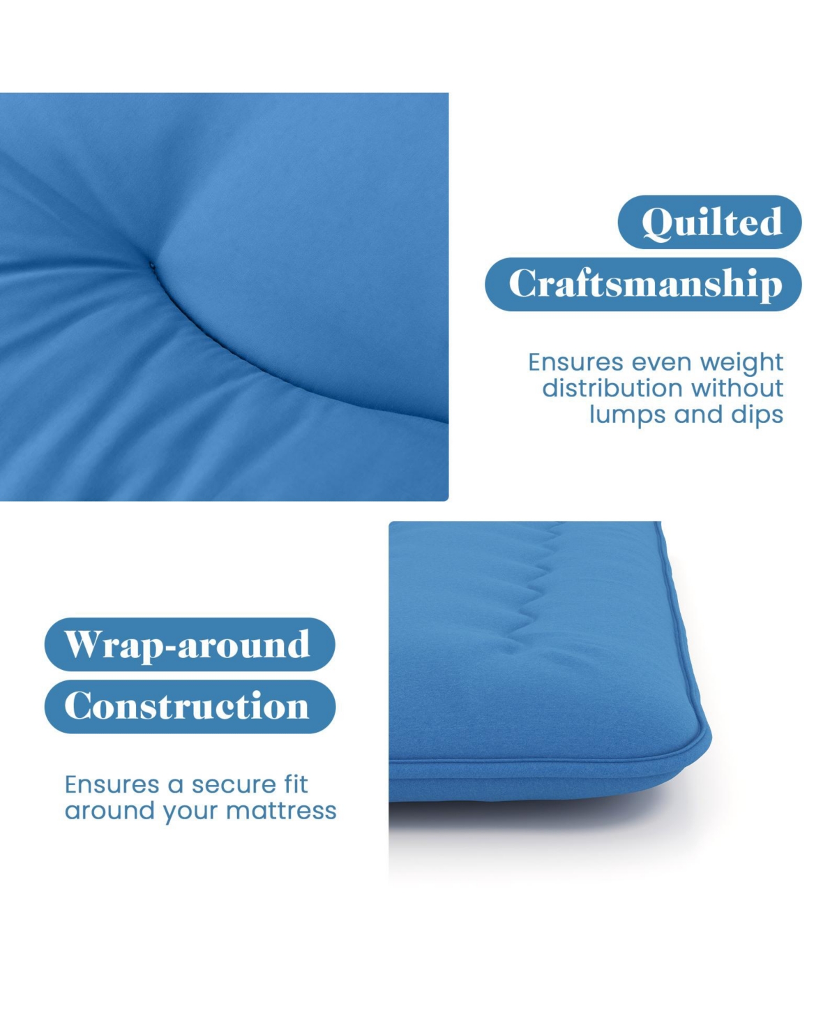 Gouun Foldable Futon Mattress with Washable Cover and Carry Bag for Camping-Full