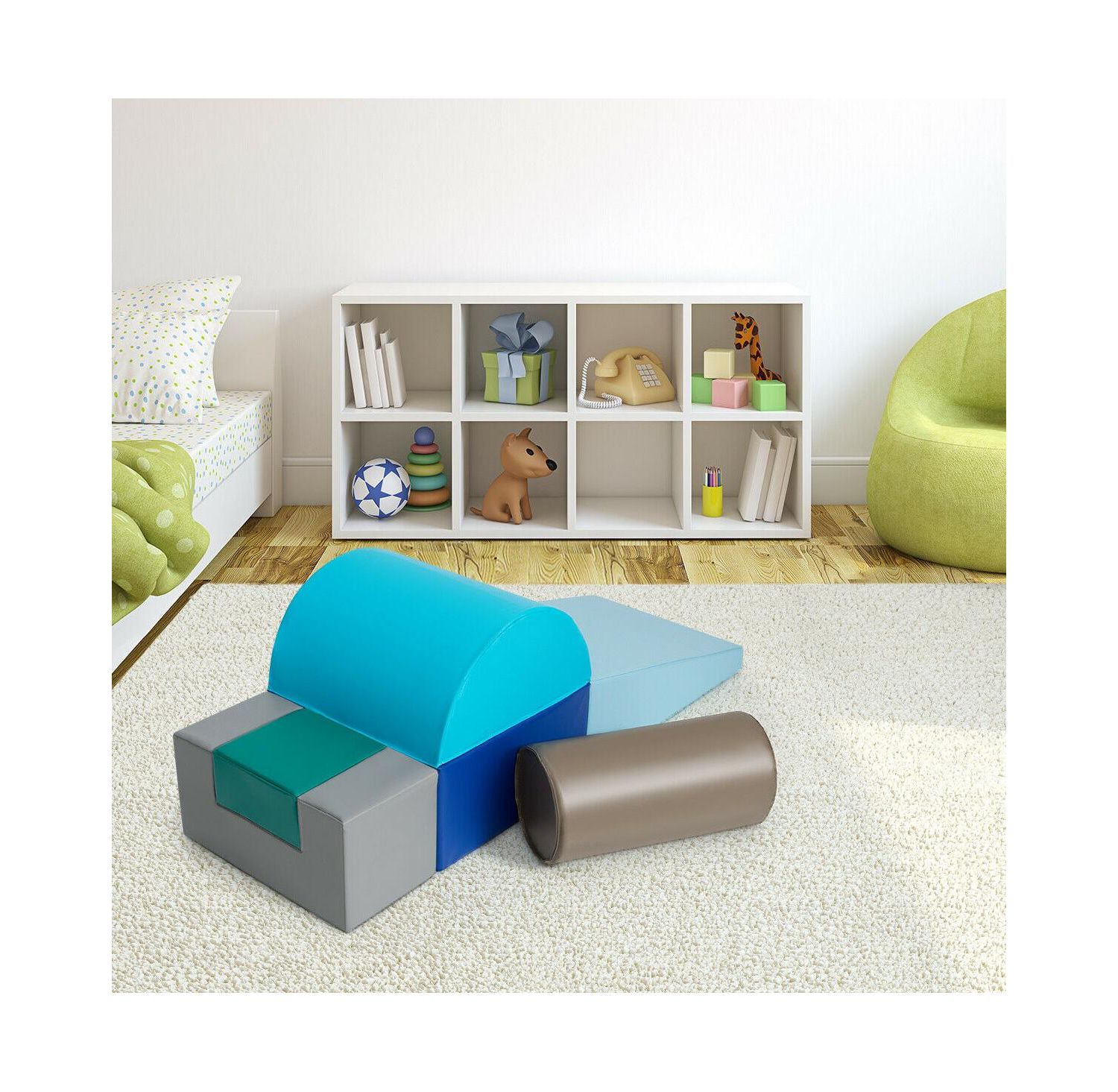 Baby Foam Climb Crawl Indoor 6-Piece Play Set