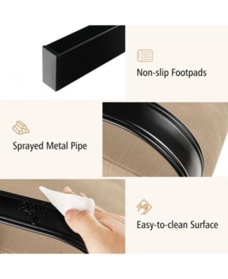 Patio Glider Rocking Chair with Thick Cushion and Curved Armrest