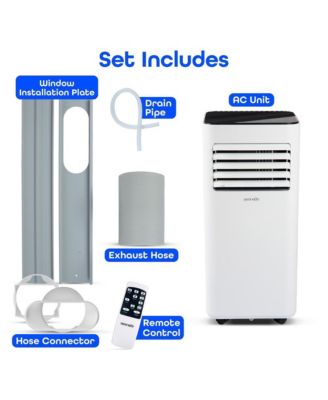 8000 BTU, Dehumidifier & Fan Modes Portable Air Conditioner