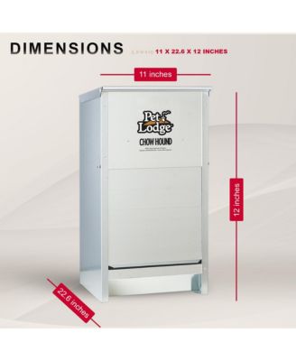 Dry Food Automatic Steel Dog Feeder Chow Hound 25 Pound Capacity