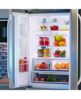 2 pack Large Plastic Clear Storage Bins with Lids