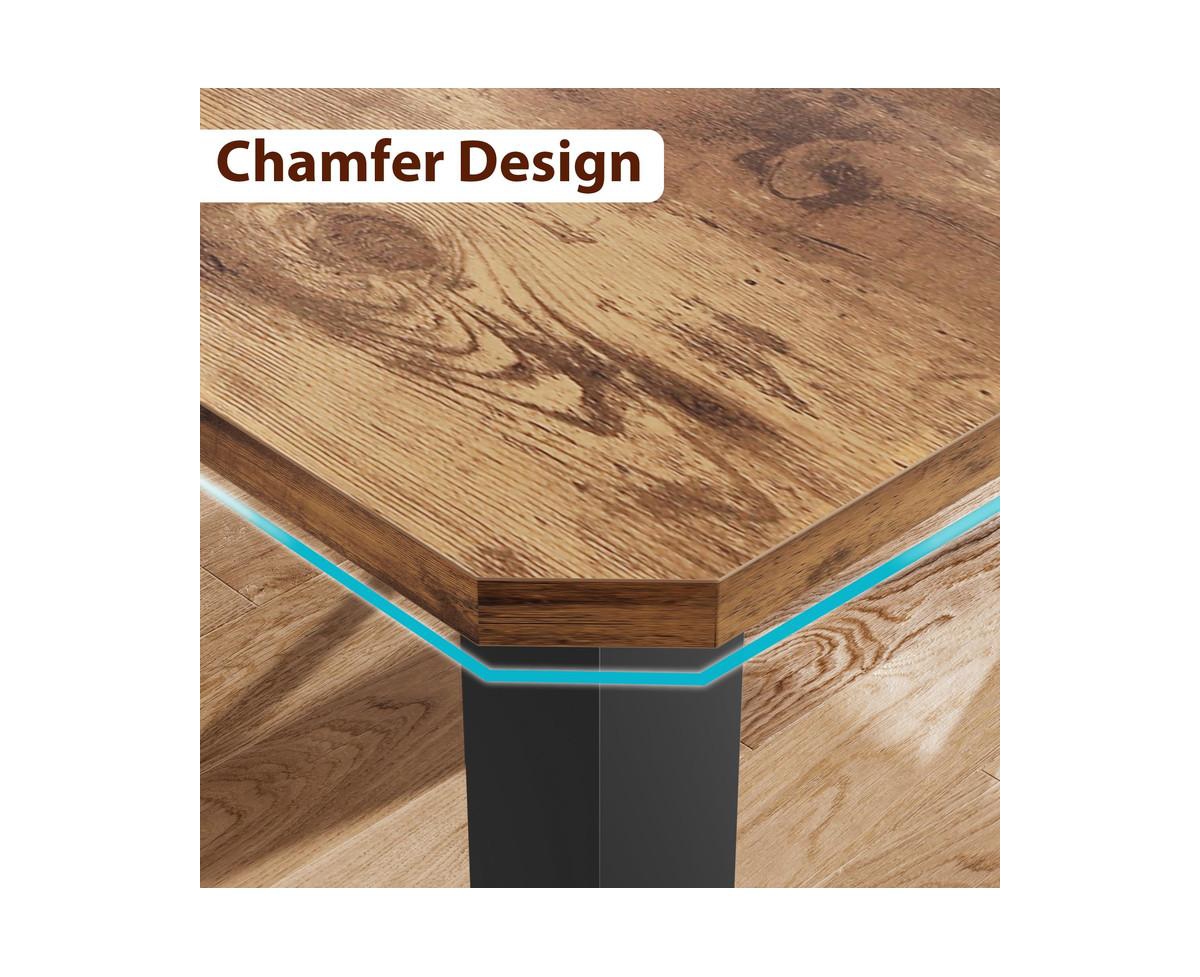 gaomon Industrial Dining Table for 68 People,78.7