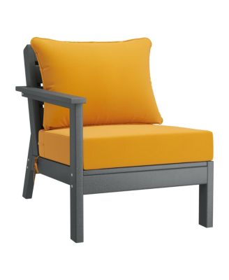 Outdoor 6-Piece Gray Modular Sectional Patio Furniture Sofa Set